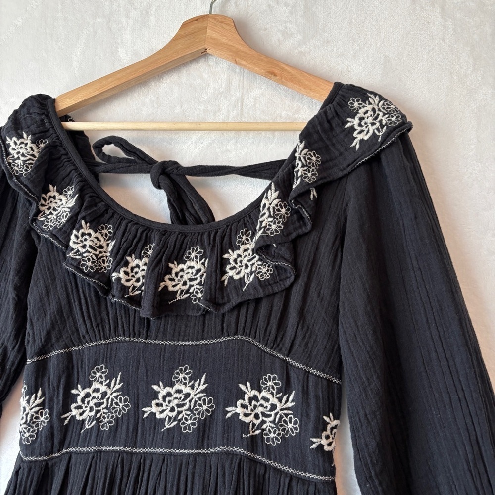 Free People black Lovers Lane Maxi Dress XS - Picture 4 of 15